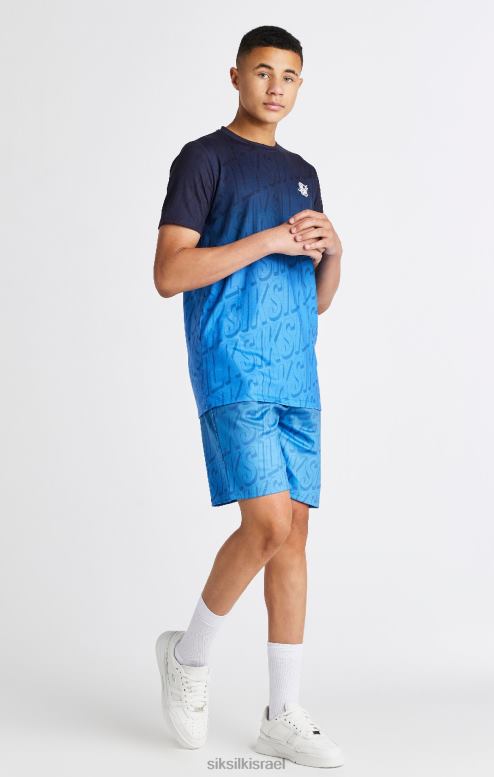 SikSilk בנים מותג כחול דהה רגיל בכושר קצר D2LH2314 לבוש