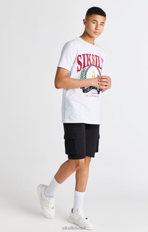 SikSilk בנים מטען שחור קצר D2LH2315 לבוש