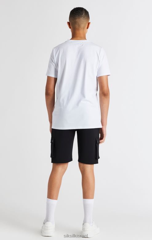 SikSilk בנים מטען שחור קצר D2LH2315 לבוש