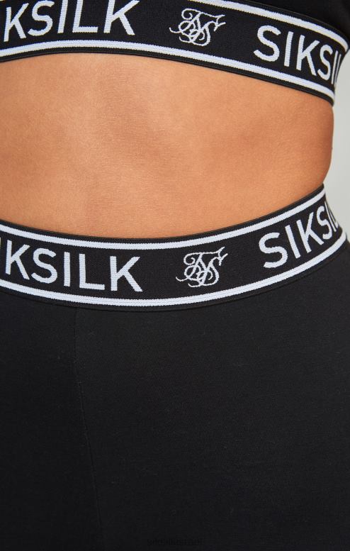 SikSilk נשים ברלט סרט חיוני שחור D2LH231 לבוש
