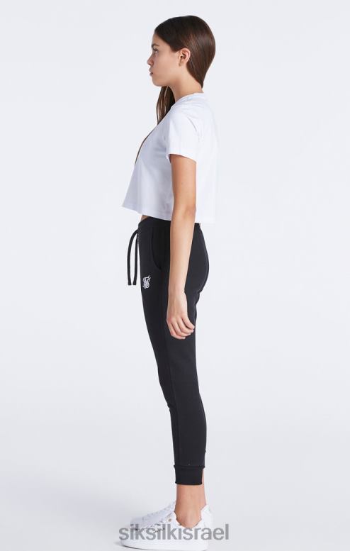 SikSilk בנות חולצת טריקו קצוצה חיוניים לבנה D2LH2321 לבוש