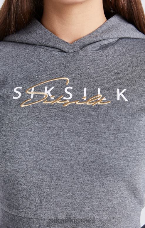 SikSilk בנות חלק עליון רצועת חוואר אפור D2LH2329 לבוש