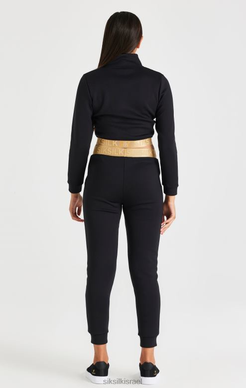 SikSilk בנות רוכסן מטאלי מודבק - שחור D2LH2330 לבוש