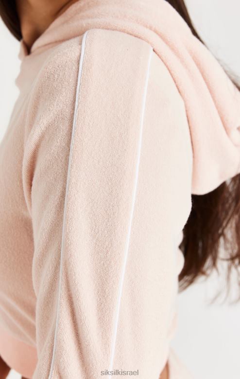 SikSilk בנות מכסה המנוע חתוך מגבת חתימה - ורוד D2LH2334 לבוש