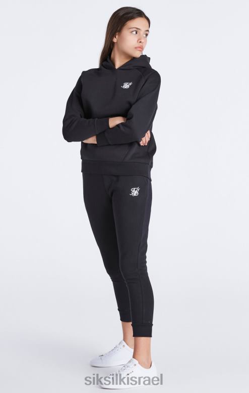 SikSilk בנות קפוצ'ון עילי שחור D2LH2335 לבוש