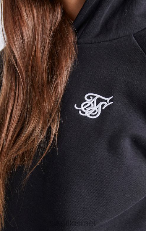 SikSilk בנות קפוצ'ון עילי שחור D2LH2335 לבוש