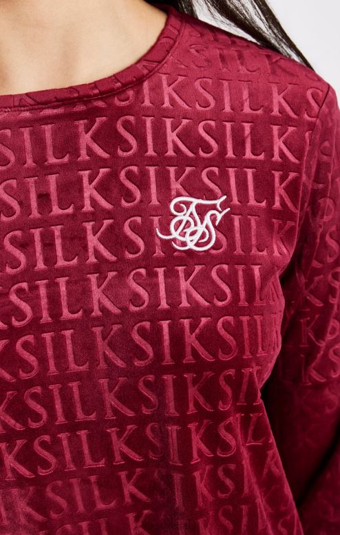 SikSilk בנות שמלת טריקו ורודה ורודה עם שרוולים ארוכים D2LH2345 לבוש