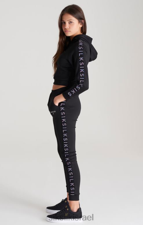 SikSilk בנות מכנסי ספורט שחור מודבקים D2LH2349 לבוש