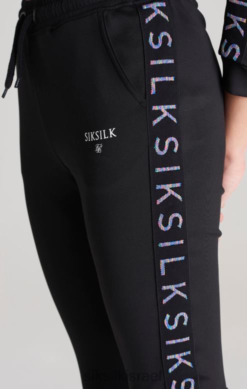 SikSilk בנות מכנסי ספורט שחור מודבקים D2LH2349 לבוש