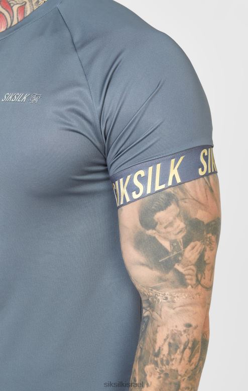 SikSilk גברים חולצת טריקו ספורט טק פחם D2LH2365 לבוש