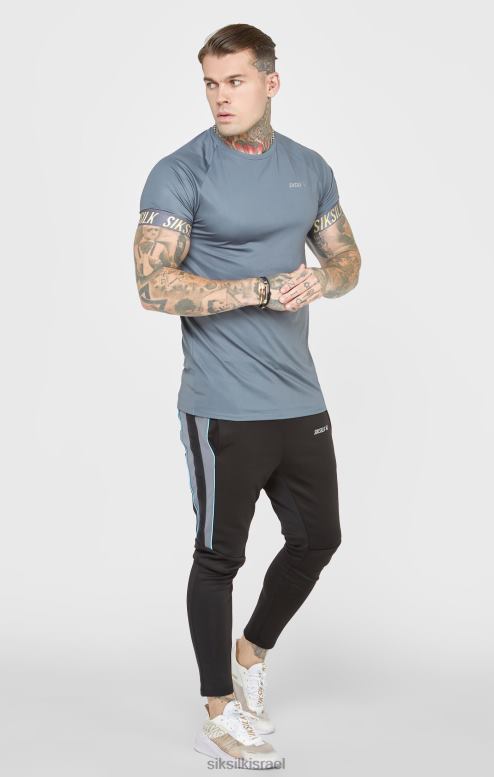 SikSilk גברים חולצת טריקו ספורט טק פחם D2LH2365 לבוש