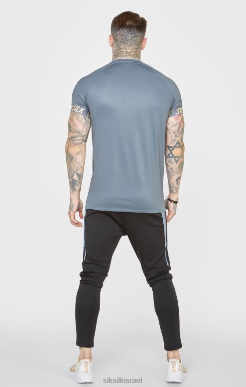 SikSilk גברים חולצת טריקו ספורט טק פחם D2LH2365 לבוש