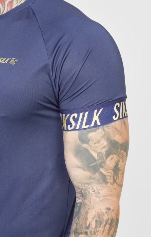 SikSilk גברים חולצת ספורט חיל הים D2LH2371 לבוש