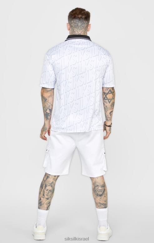 SikSilk גברים חולצת כדורגל לבנה D2LH2380 לבוש