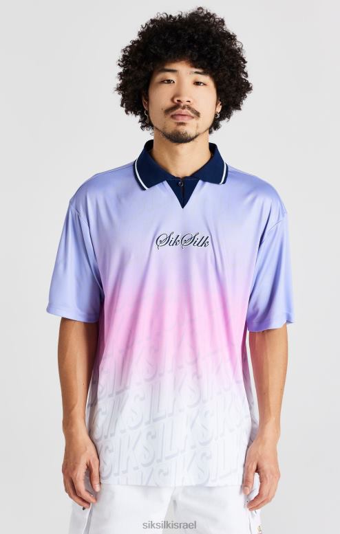 SikSilk גברים חולצת כדורגל של הצי D2LH2382 לבוש