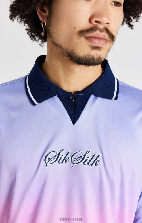 SikSilk גברים חולצת כדורגל של הצי D2LH2382 לבוש