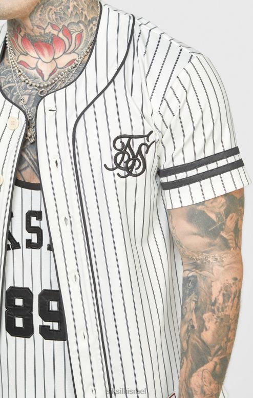 SikSilk גברים חולצת בייסבול בז' D2LH2391 לבוש