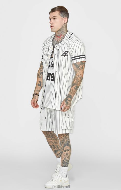 SikSilk גברים חולצת בייסבול בז' D2LH2391 לבוש