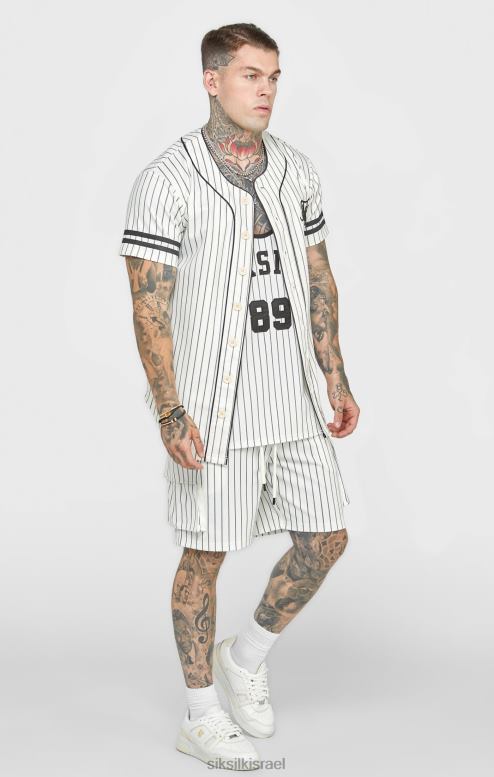 SikSilk גברים חולצת בייסבול בז' D2LH2391 לבוש
