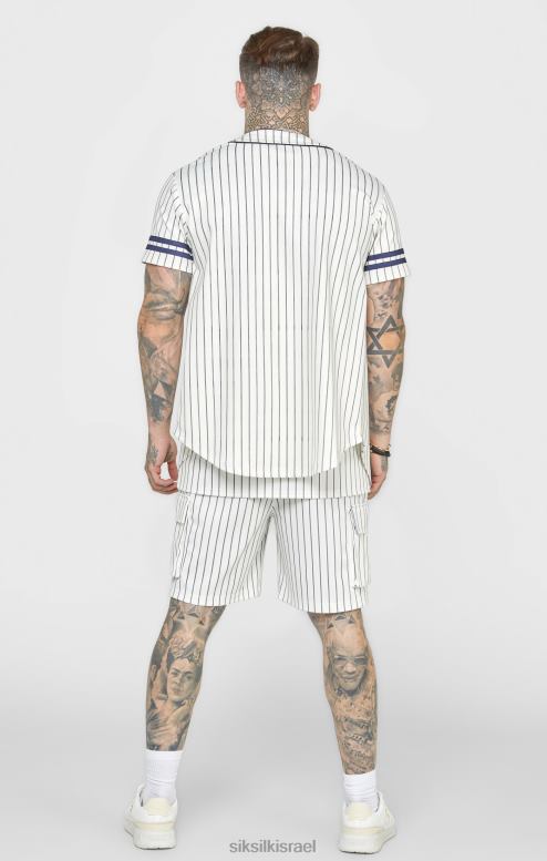 SikSilk גברים חולצת בייסבול בז' D2LH2391 לבוש