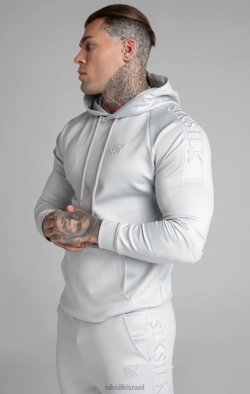 SikSilk גברים קפוצ'ון פאנל אפור D2LH2411 לבוש