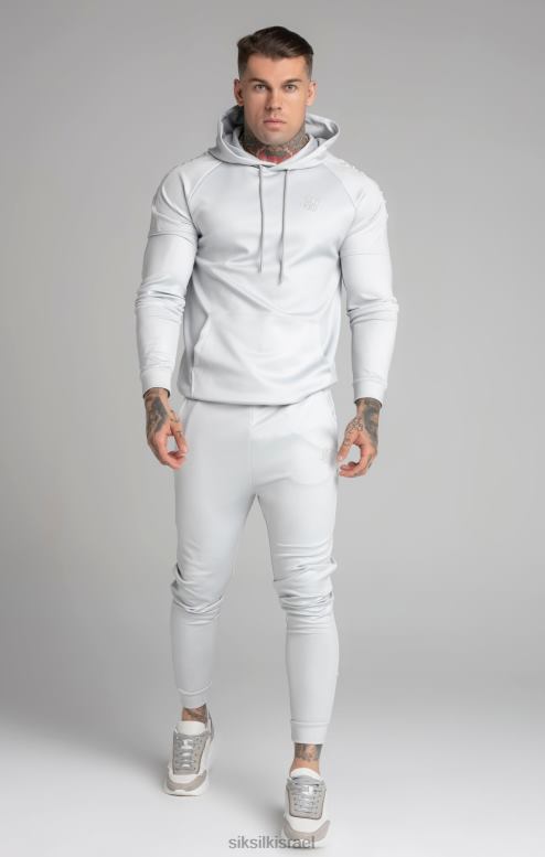 SikSilk גברים קפוצ'ון פאנל אפור D2LH2411 לבוש