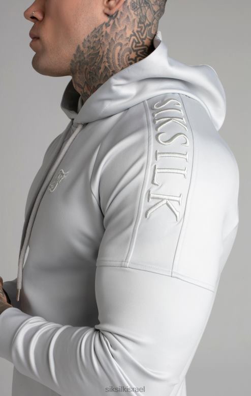 SikSilk גברים קפוצ'ון פאנל אפור D2LH2411 לבוש