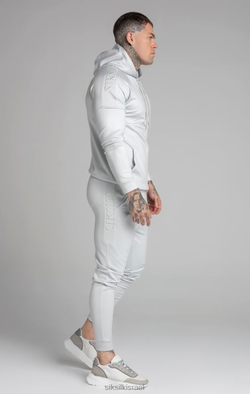 SikSilk גברים קפוצ'ון פאנל אפור D2LH2411 לבוש