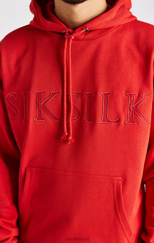 SikSilk גברים קפוצ'ון אפליקציה אדומה D2LH2424 לבוש