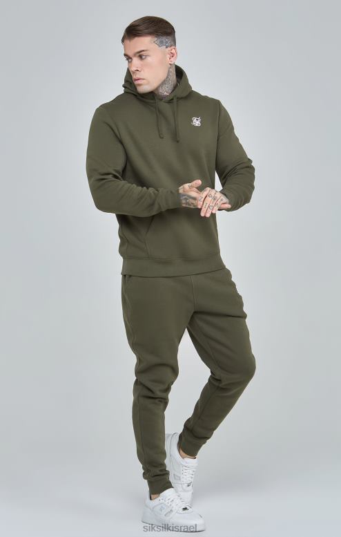 SikSilk גברים קפוצ'ון עליון חיוני בחאקי D2LH2431 לבוש
