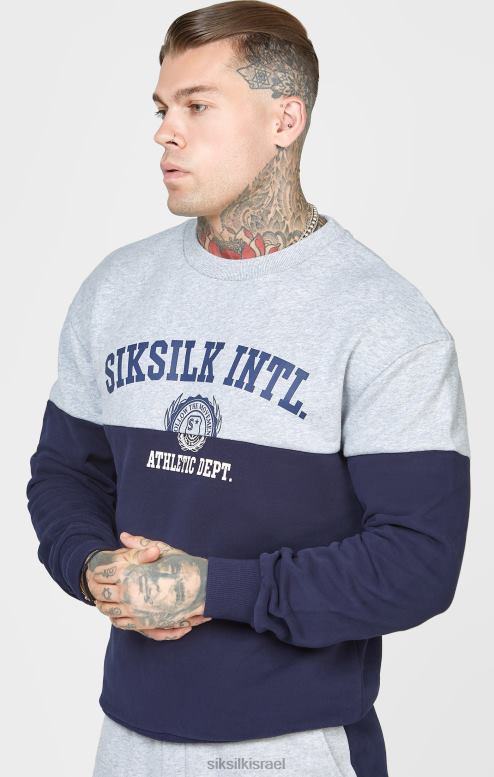 SikSilk גברים חיל הים לחתוך ולתפור זיעה אוברסייז D2LH2437 לבוש