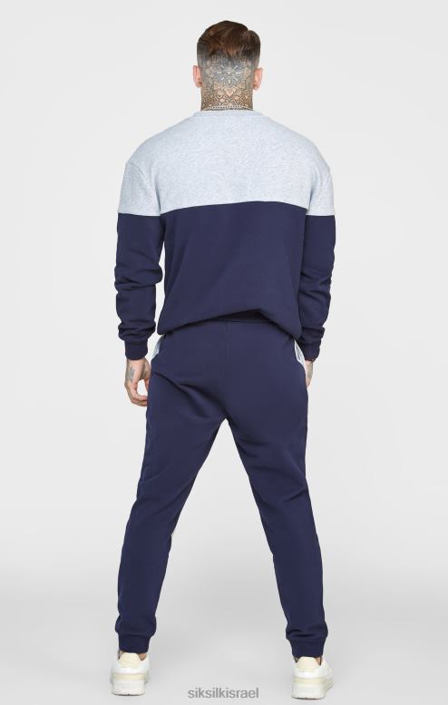 SikSilk גברים חיל הים לחתוך ולתפור זיעה אוברסייז D2LH2437 לבוש