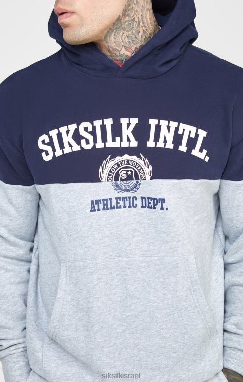 SikSilk גברים חיל הים לחתוך ולתפור קפוצ'ון אוברסייז D2LH2442 לבוש