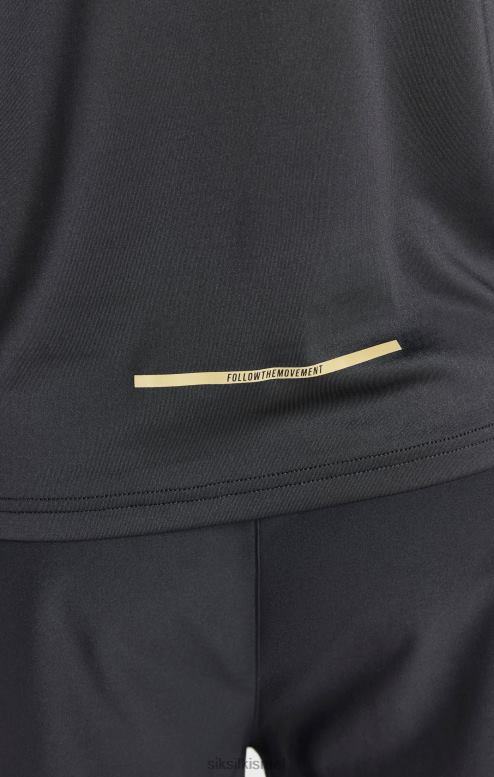 SikSilk גברים רוכסן ספורט שחור D2LH2449 לבוש