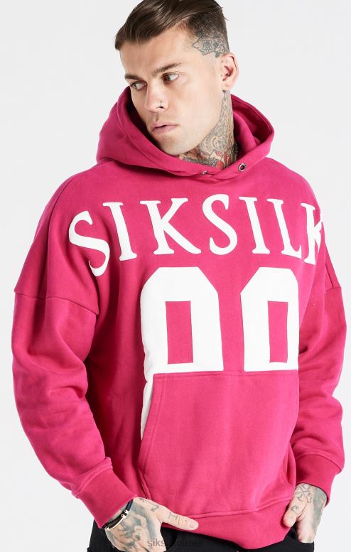 SikSilk גברים קפוצ'ון עילי ורוד בכושר נינוח D2LH2459 לבוש