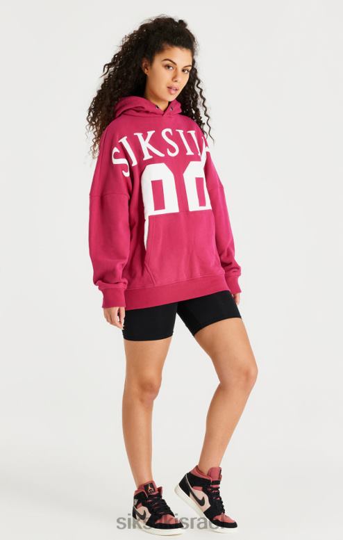 SikSilk גברים קפוצ'ון עילי ורוד בכושר נינוח D2LH2459 לבוש