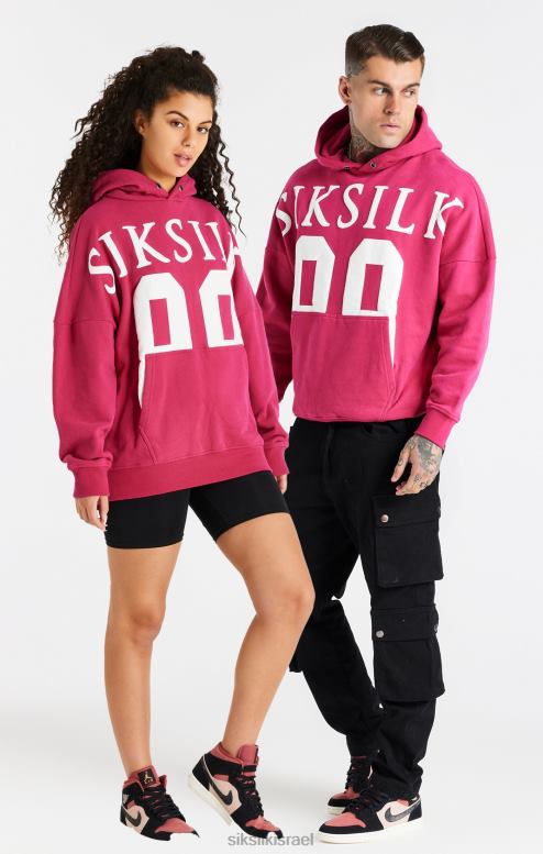 SikSilk גברים קפוצ'ון עילי ורוד בכושר נינוח D2LH2459 לבוש