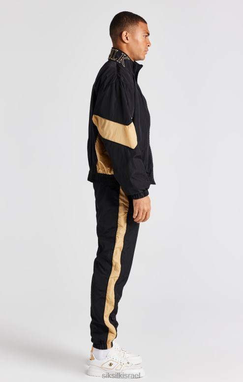 SikSilk גברים מעיל בומבר שחור D2LH2468 לבוש