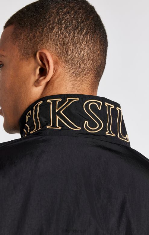 SikSilk גברים מעיל בומבר שחור D2LH2468 לבוש