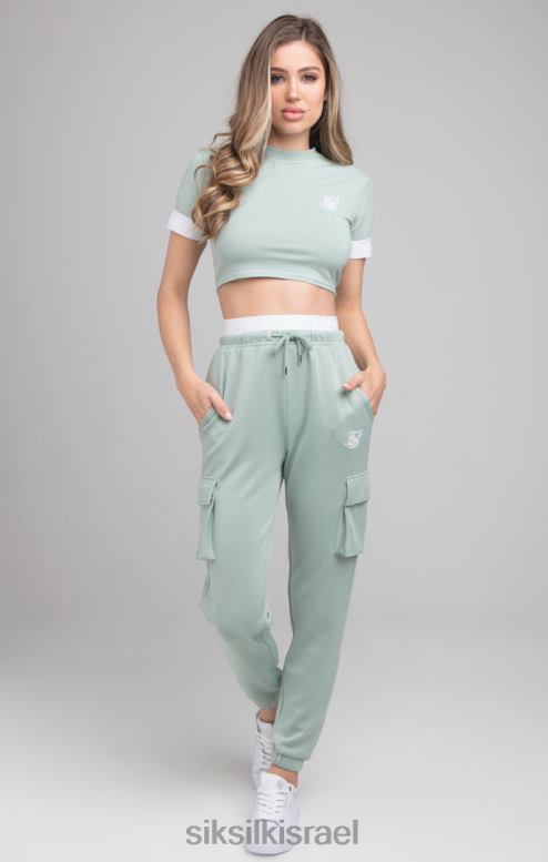 SikSilk נשים חולצת טריקו ירוקה D2LH246 לבוש