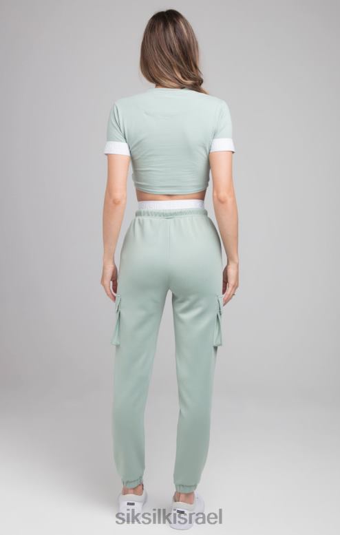 SikSilk נשים חולצת טריקו ירוקה D2LH246 לבוש