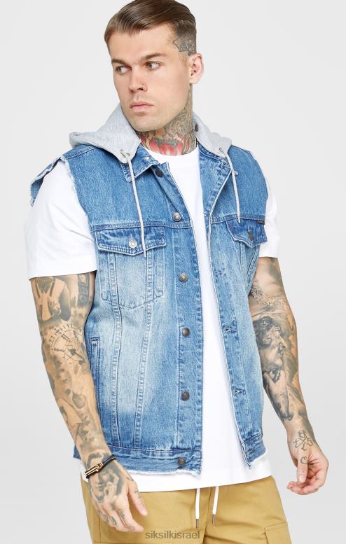 SikSilk גברים שטיפה וג'ינס D2LH2473 לבוש