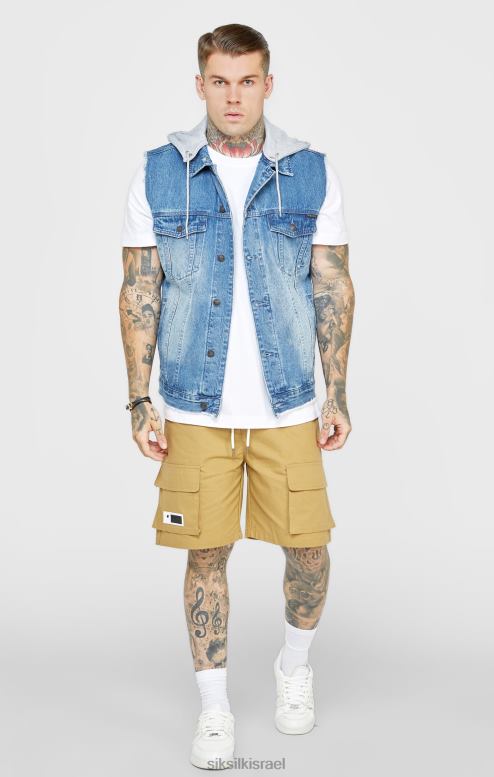 SikSilk גברים שטיפה וג'ינס D2LH2473 לבוש