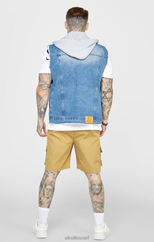 SikSilk גברים שטיפה וג'ינס D2LH2473 לבוש