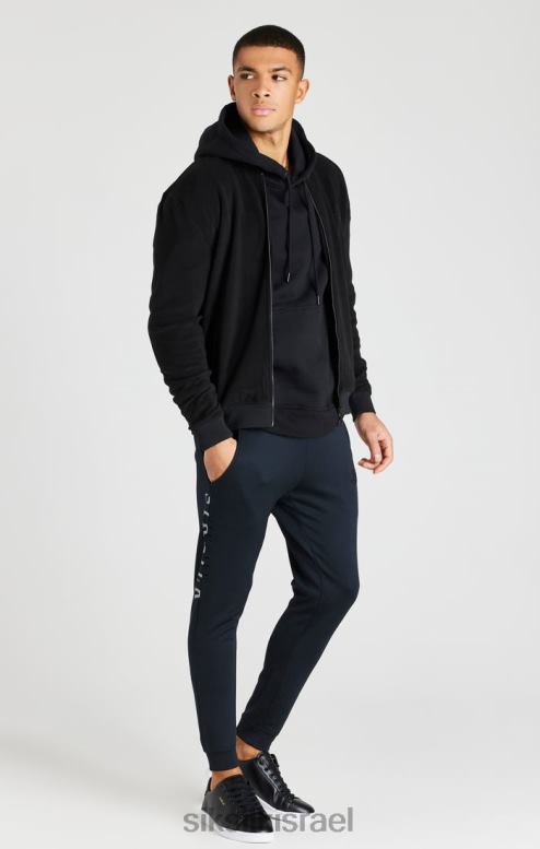 SikSilk גברים מעיל בומבר רעיוני שחור D2LH2475 לבוש
