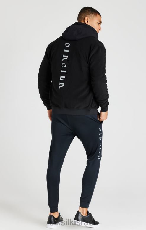 SikSilk גברים מעיל בומבר רעיוני שחור D2LH2475 לבוש