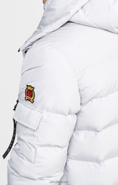 SikSilk גברים מעיל פארקה אפור D2LH2487 לבוש