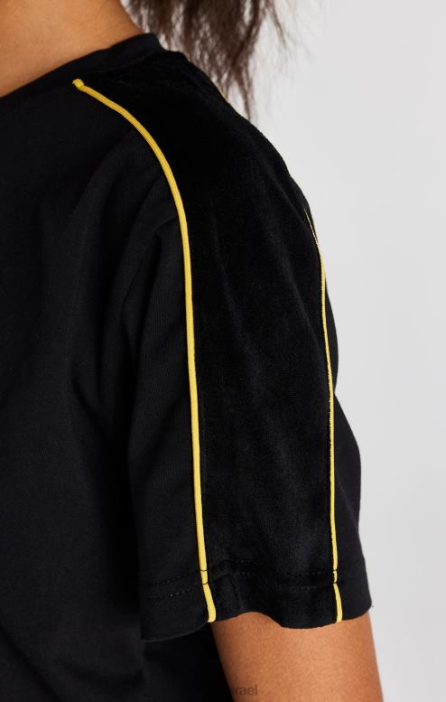 SikSilk נשים חולצה שחורה D2LH249 לבוש