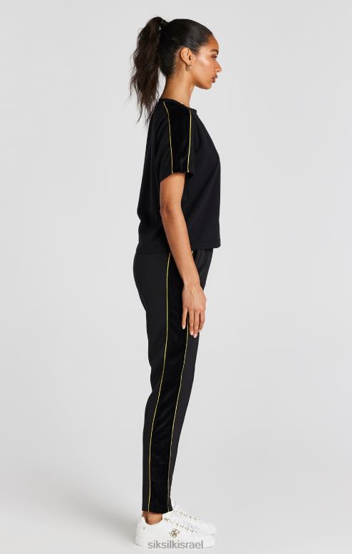 SikSilk נשים חולצה שחורה D2LH249 לבוש