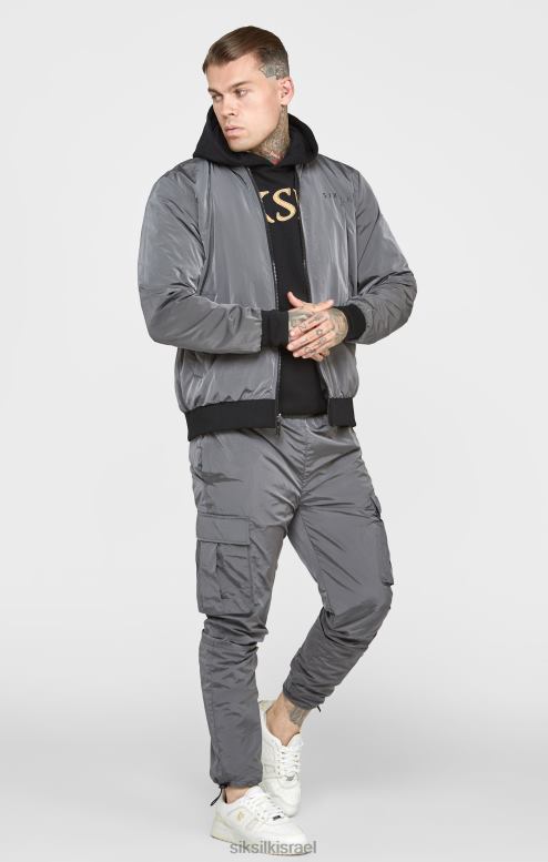 SikSilk גברים מפציץ שחור הפיך D2LH2502 לבוש